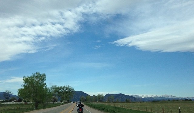 Rocky Mountains on the way into work