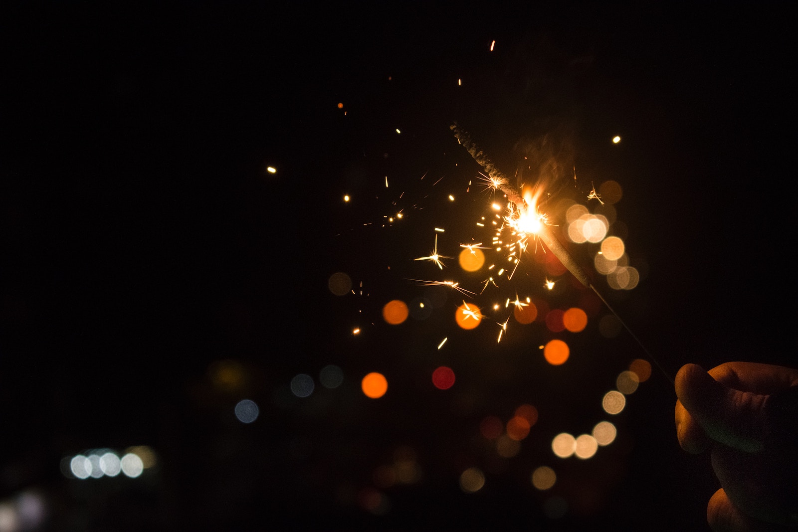 Bokeh Lights with a dark background