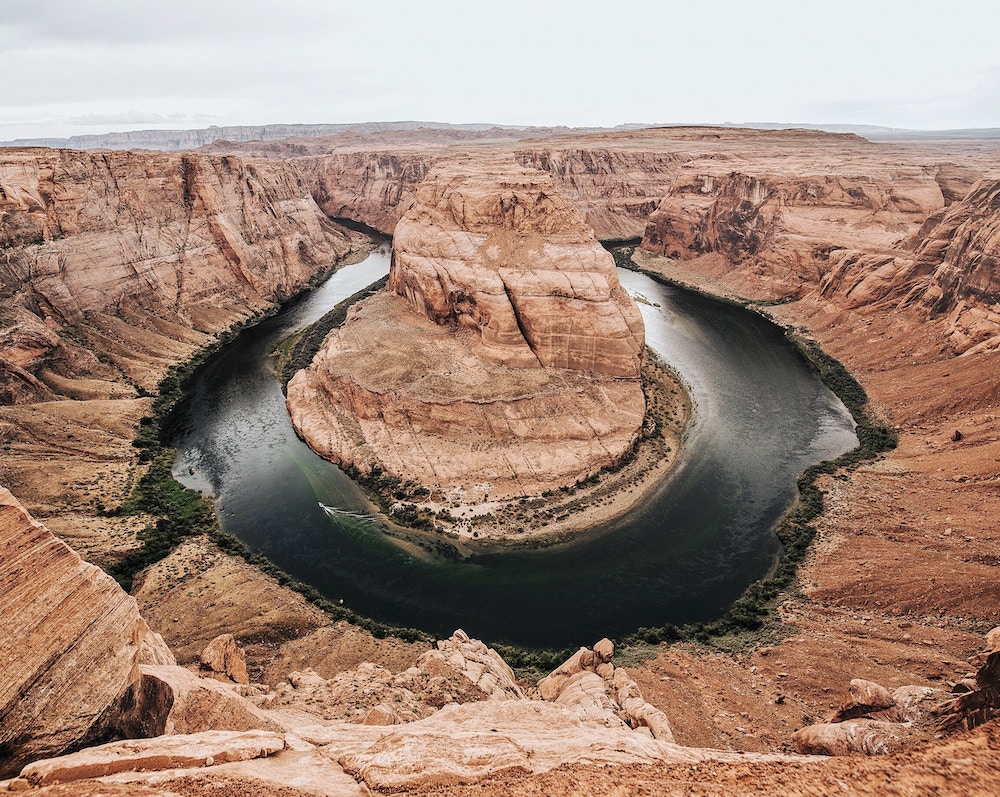 River that has carved out a mountain